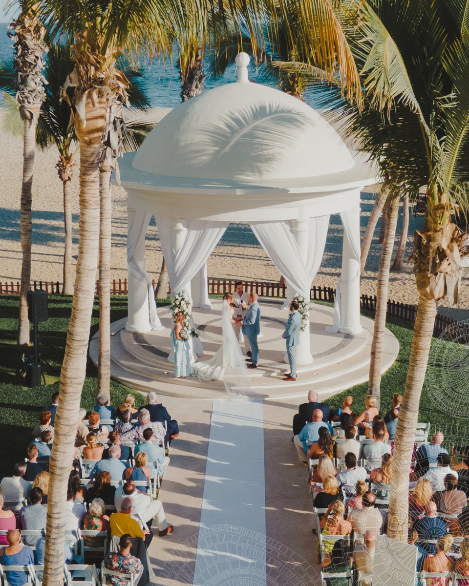 Beneath the palms and beside the sea, two hearts promised a lifetime. #HyattZivaLosCabos #WeddingWednesday