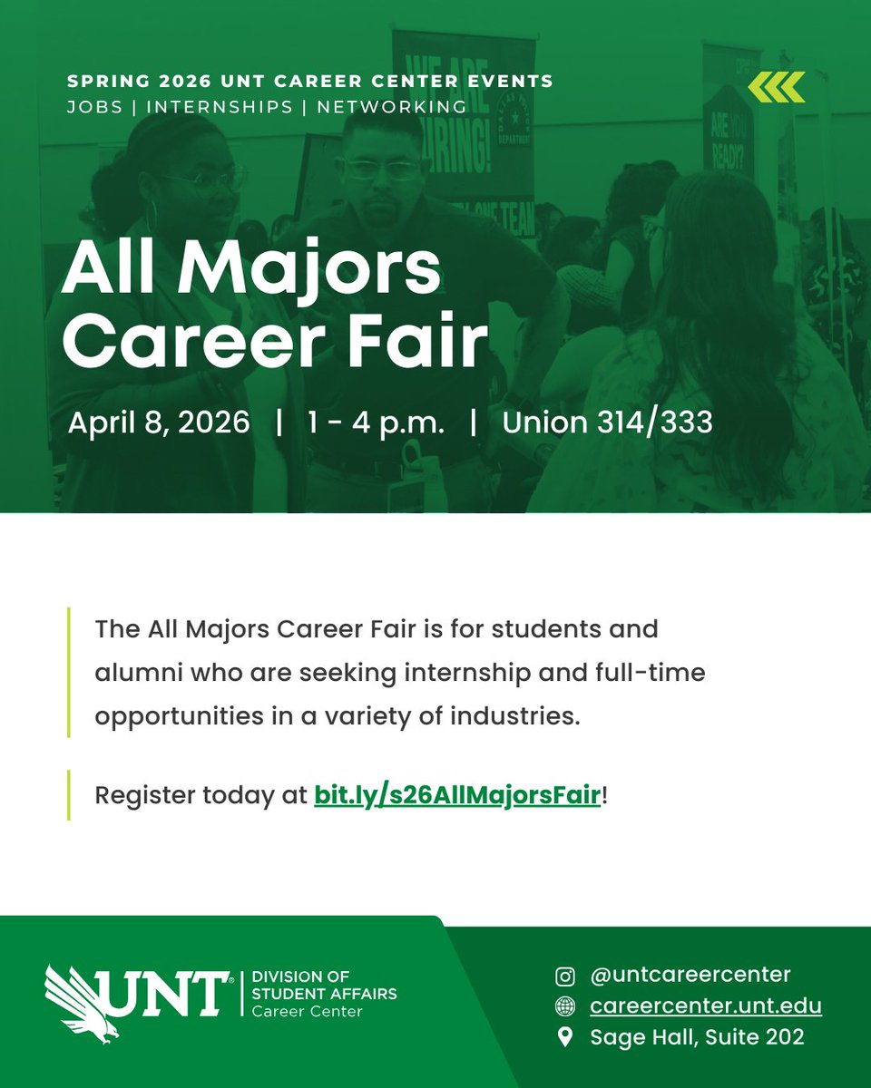 UNT Career Center tweet media
