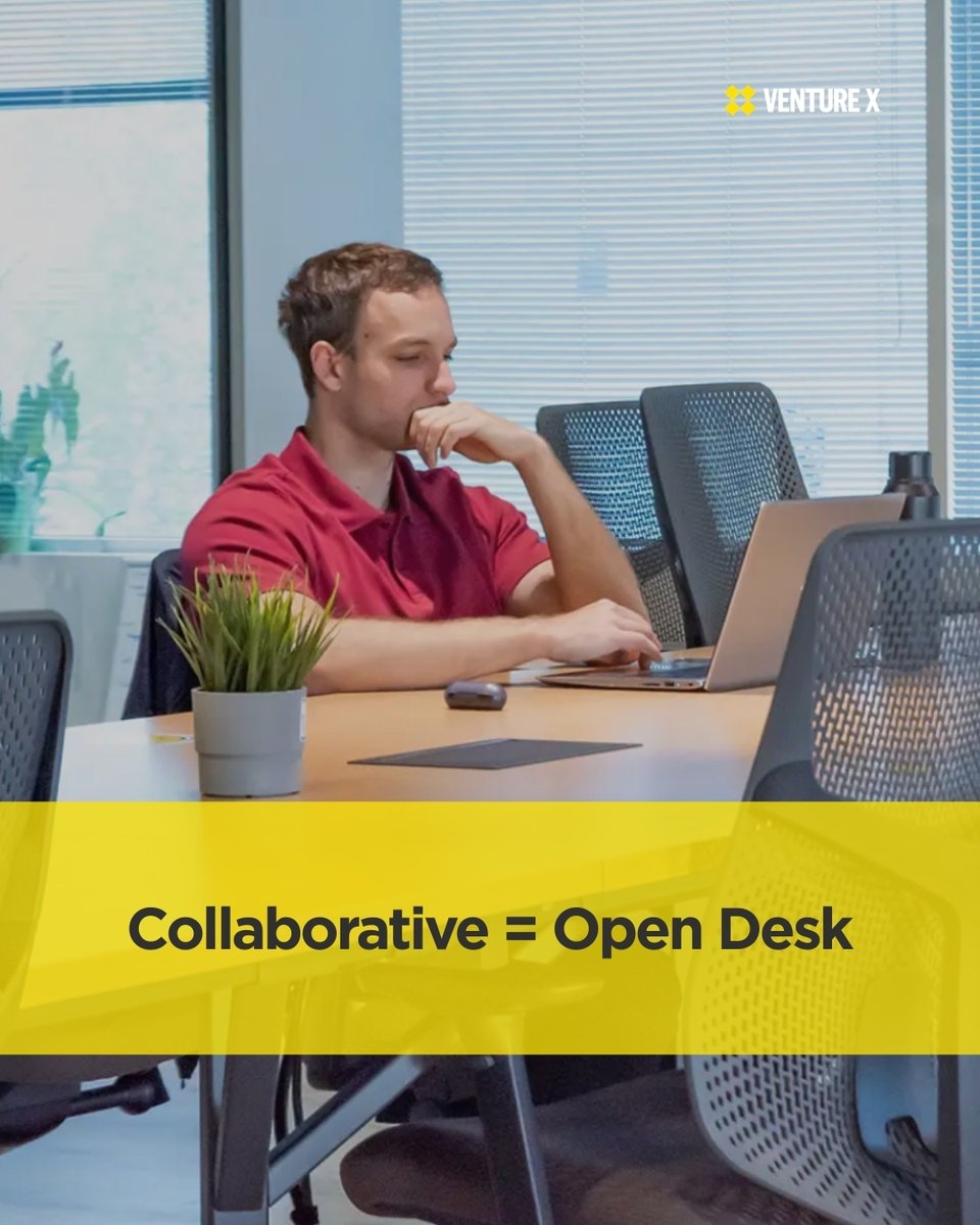 What’s your way of working?

Do you thrive in a private office or prefer the energy of a shared desk? Productivity starts with the right setup, and at Venture X, you get options designed around how you work best.

Find your fit today.
🔗 bit.ly/3XuF4F5