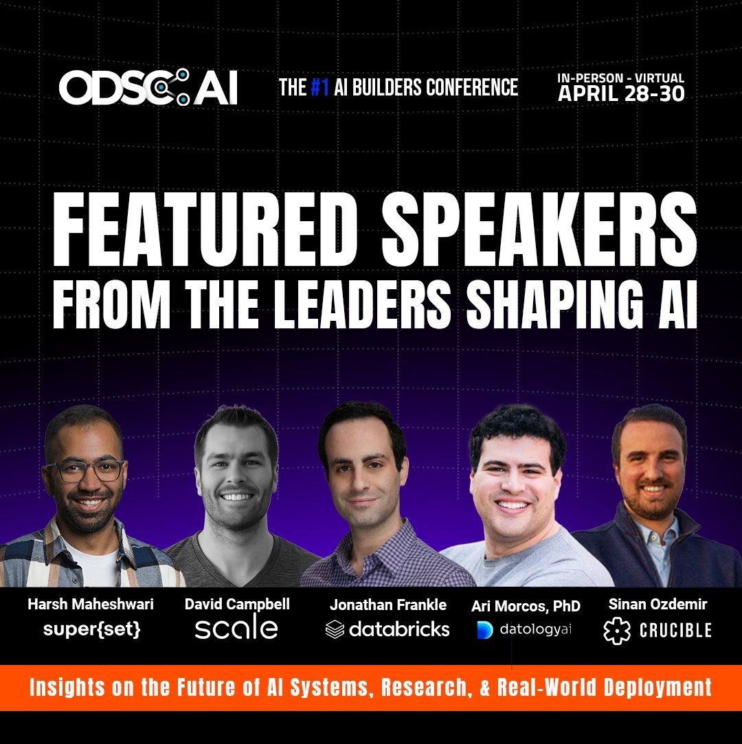 ODSC (Open Data Science Conference) AI tweet media