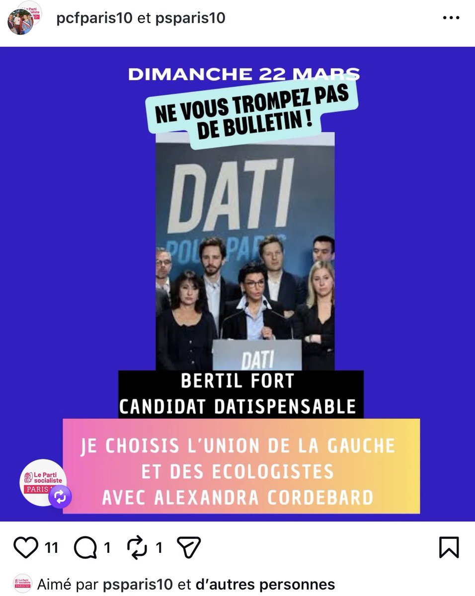 MBN_DIX's tweet photo. Comment savoir que la gauche extrémisée @ACORDEBARD @PSParis10 @pcfparis10 est fébrile ?
Quand les attaques ciblées contre le candidat de l’opposition, en disent plus long sur leurs auteurs que sur leur cible : petites, pathétiques, et sans hauteur.
#OnChange #Paris10 #Paris2026 https://t.co/AWo3GKu9v5