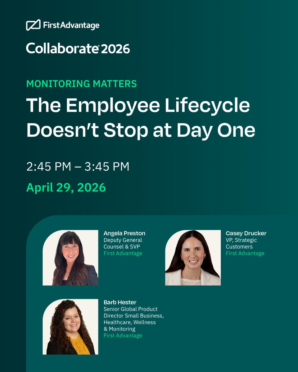 First Advantage tweet media