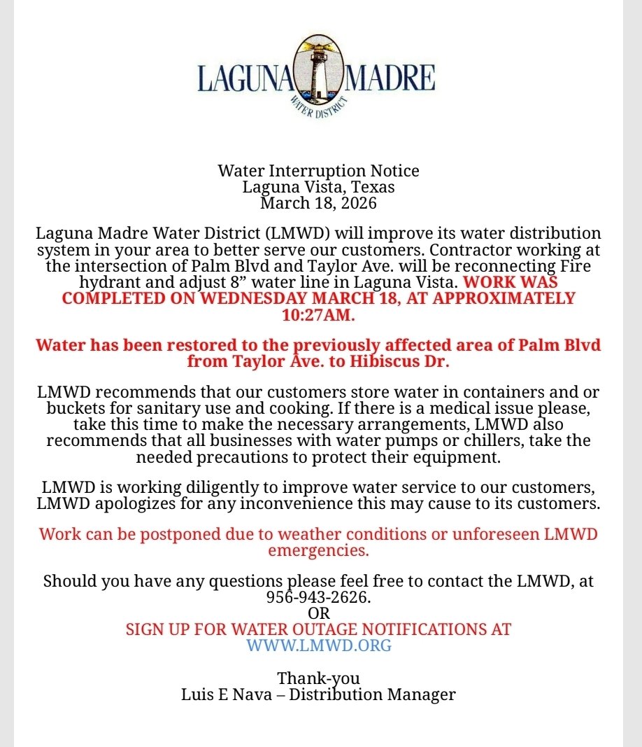 Laguna Madre Water District tweet media
