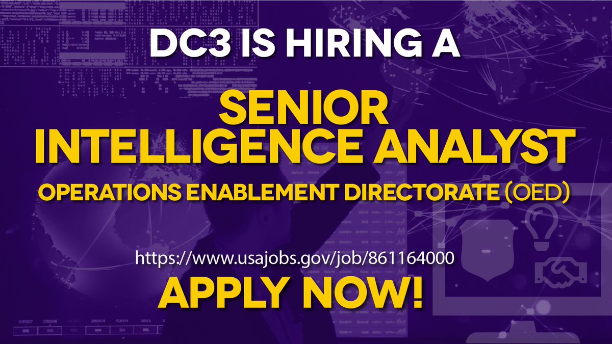 DoD Cyber Crime Center (DC3) tweet media