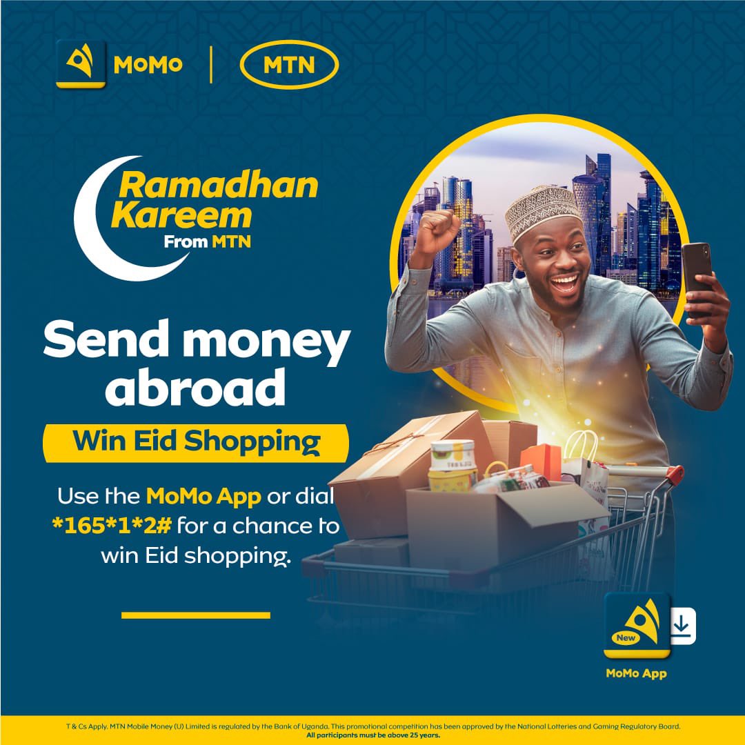 kebirungilydi's tweet photo. Send love beyond borders this Ramadhan. Send money abroad with MoMo and win Eid shopping . Dial *165*1*2# or use the MoMo App
#RamadhanWithMTN #ThePowerToBeBorderless https://t.co/3ck0s4fzDp