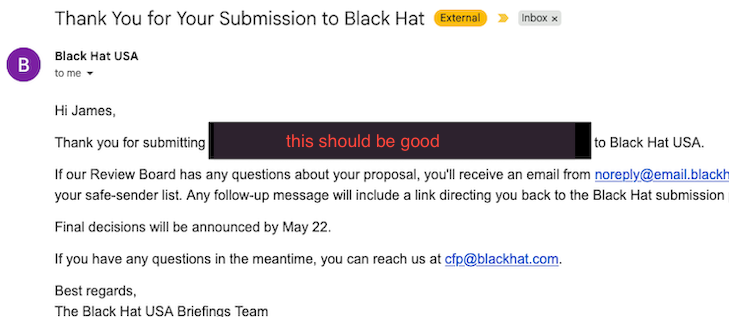 James Kettle tweet media