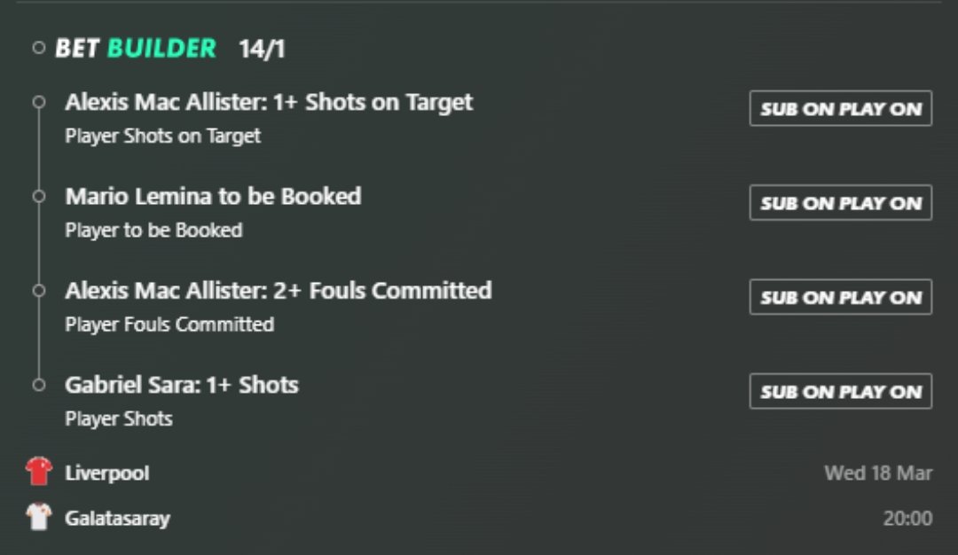 The BEST bet builder for the Champions League? 😍

Liverpool vs Galatasaray

If this wins I'll give £100 to one person who follows &amp; retweet this post