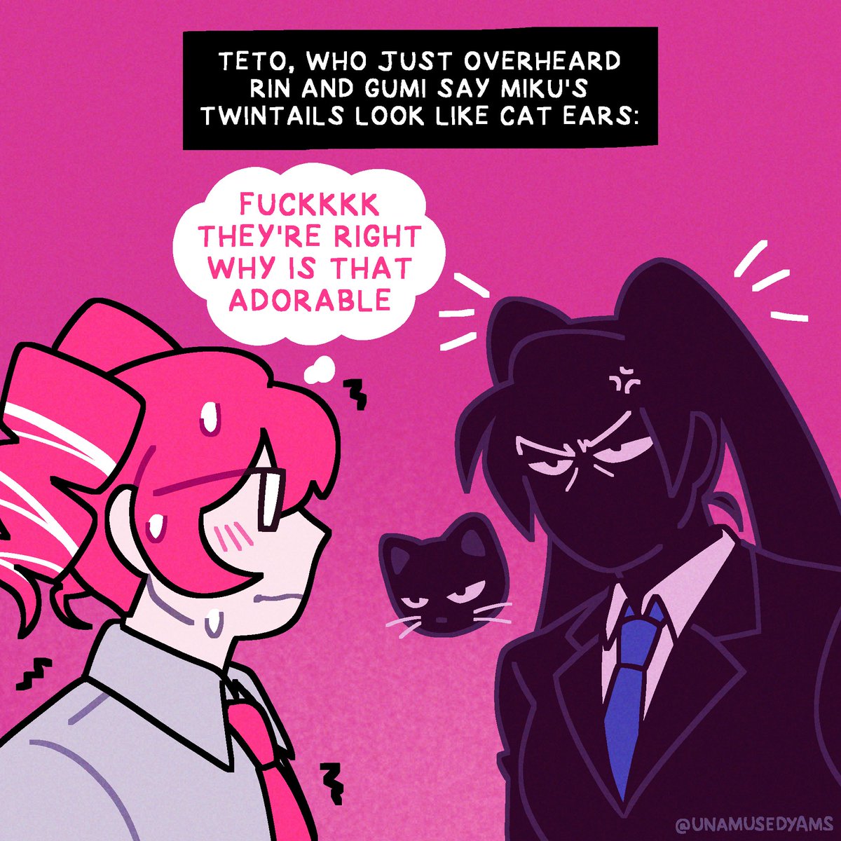 unamusedyams's tweet image. how you gonna bully the newbie while looking so kitty #anothercup #mikuteto