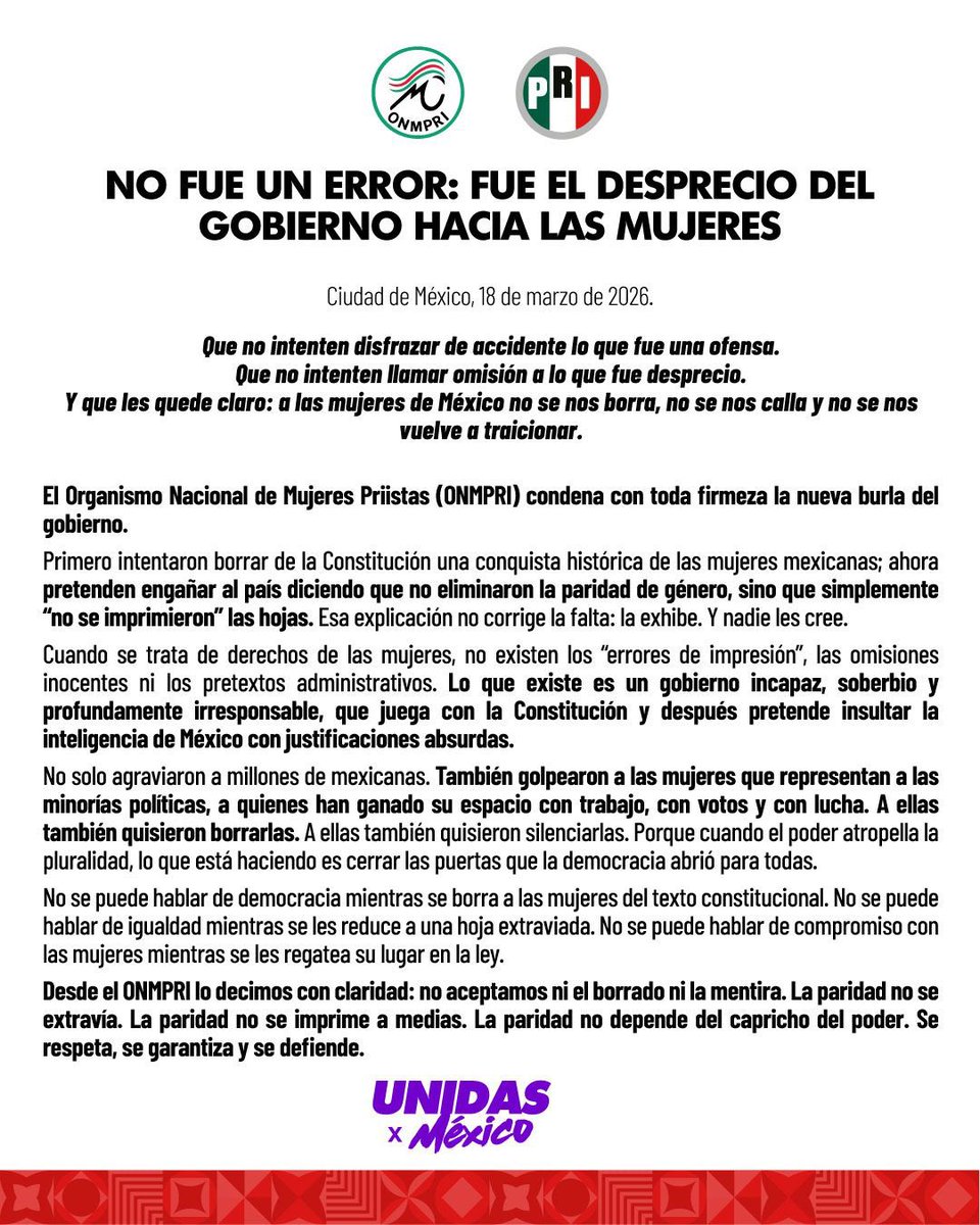 ONMPRI NACIONAL tweet media