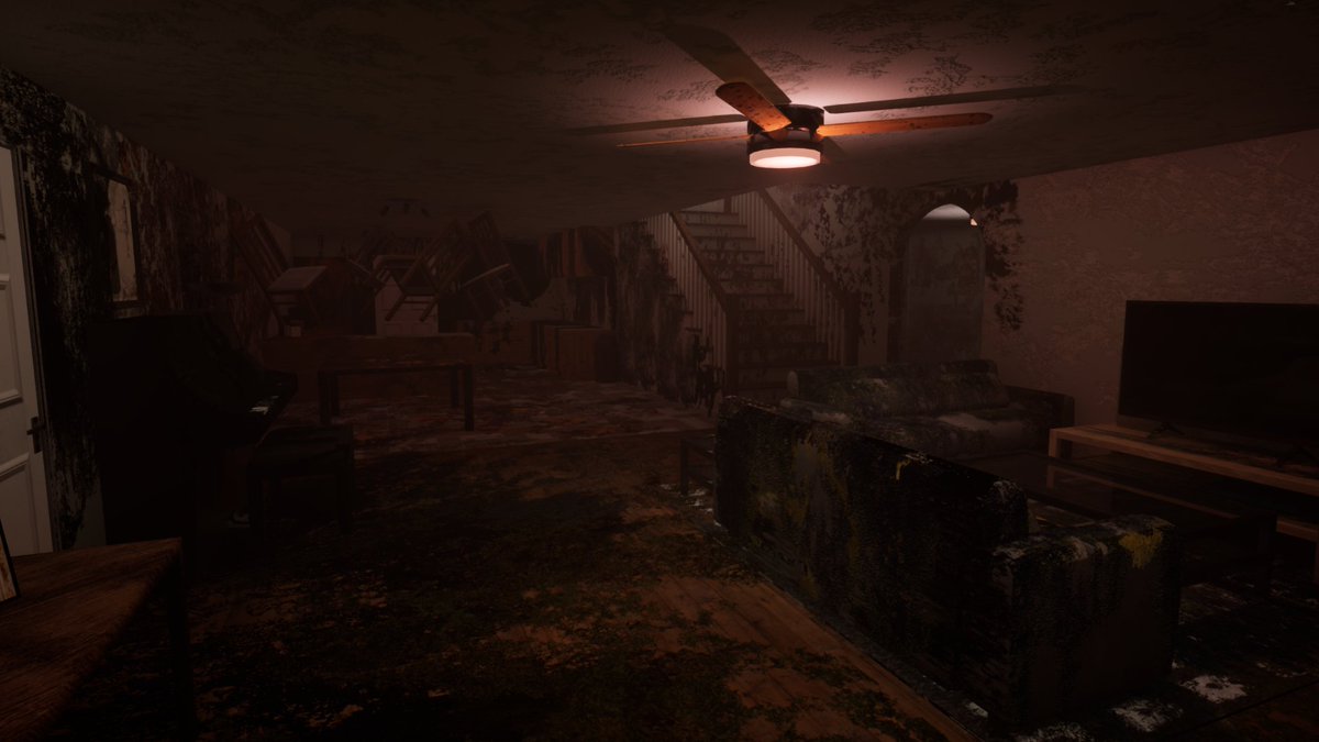 Prof_Smash's tweet photo. The place where you select levels in my horror game. Despite appearances, it's one of the nicer locations. Nothing can get you here...probably. #horrorgaming #indiegames https://t.co/xulxygT0Ow