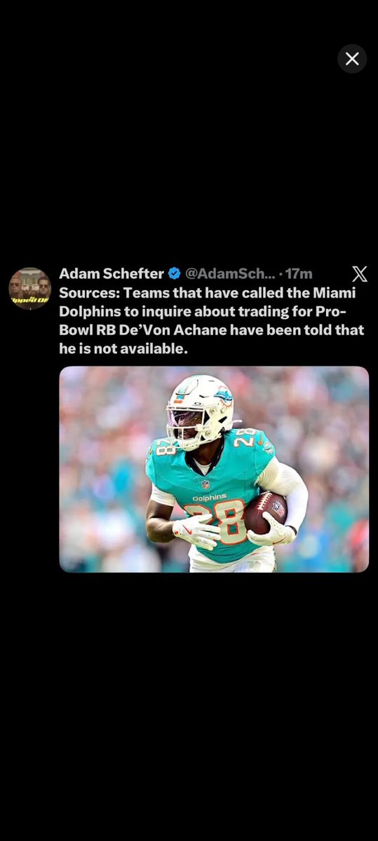 fo_fins's tweet photo. @the_real_reason @NealDriscoll I tried to tell y'all he knows how valuable Devon achane is https://t.co/EbhguYr8Y0