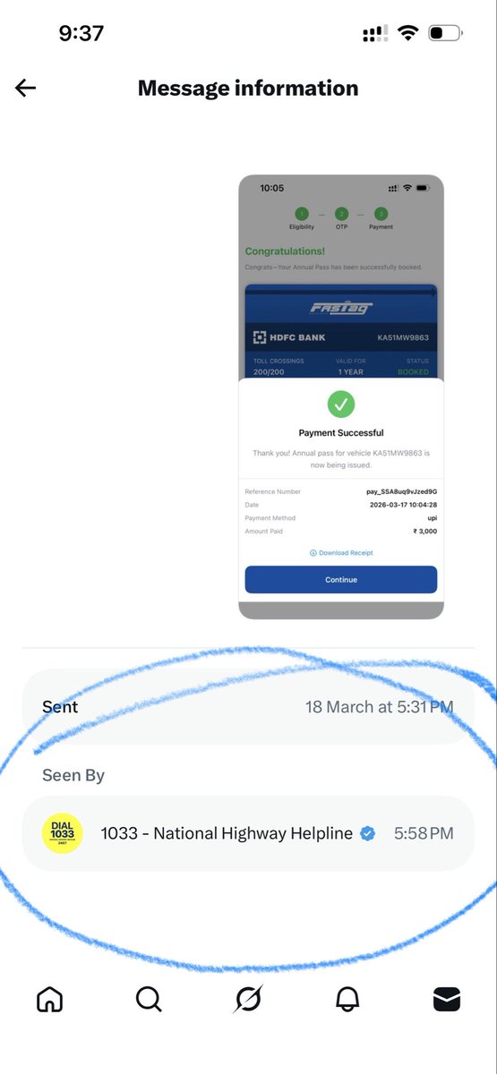 crazysuch's tweet photo. @fastagofficial @NHAI_Official @FASTag_NETC @1033_Helpline All DMs are read and ignored @1033_Helpline @FASTag_NETC https://t.co/VHsvqdq2Px