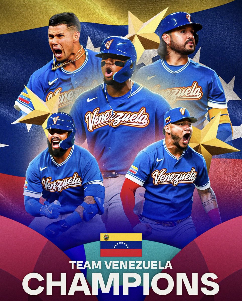 jeracam's tweet photo. ¡Viva Venezuela! EEMCaballero
¡Campeones del mundo!
Y que sigan llegando bendiciones, unión y cosas buenas para nuestra tierra querida. https://t.co/0KFpeMN2Lv