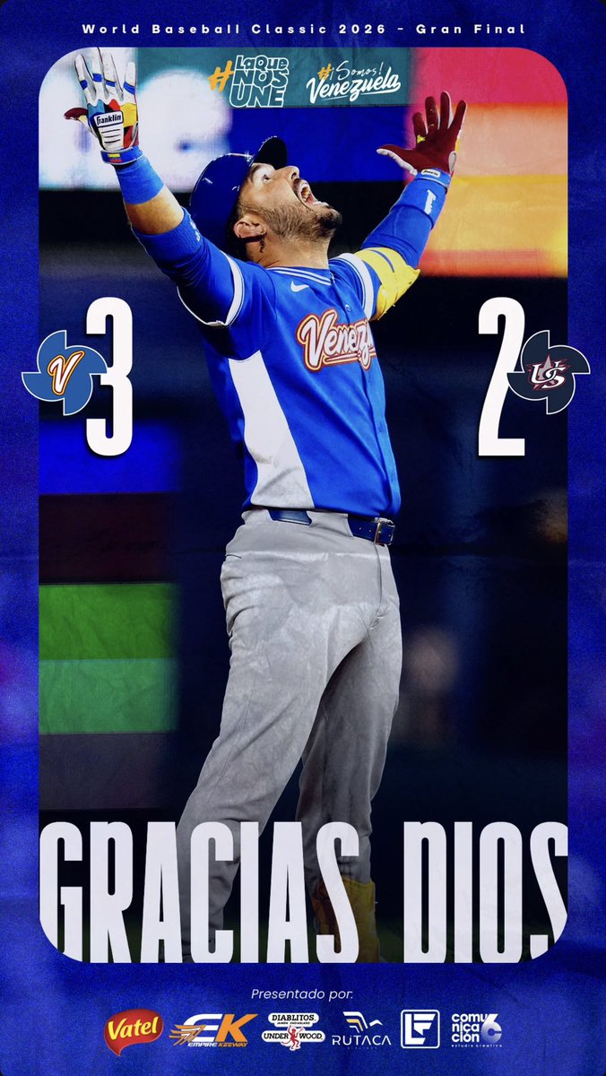 jeracam's tweet photo. ¡Viva Venezuela! EEMCaballero
¡Campeones del mundo!
Y que sigan llegando bendiciones, unión y cosas buenas para nuestra tierra querida. https://t.co/0KFpeMN2Lv
