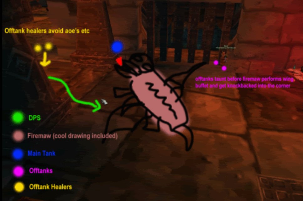 nice_tightend's tweet photo. @EchoGuild Used to have to MS paint our strats for the guild in vanilla. Circa 2005. BWL fun https://t.co/mwT5JrDcqd