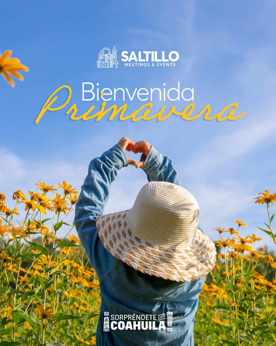 GCepedaMagico's tweet photo. ¡Damos la bienvenida a la #Primavera2026! 🌸☀️

Te invitamos a vivir días inolvidables en el sureste de #Coahuila. Gastronomía, naturaleza e historia te esperan en: #Saltillo #Arteaga #GeneralCepeda📍 #RamosArizpe ¡Prepara tu maleta! 🧳🤠
#EnCoahuilaHayPlan #GeneralCepedaEsParaTi https://t.co/yZOlfD7tAx