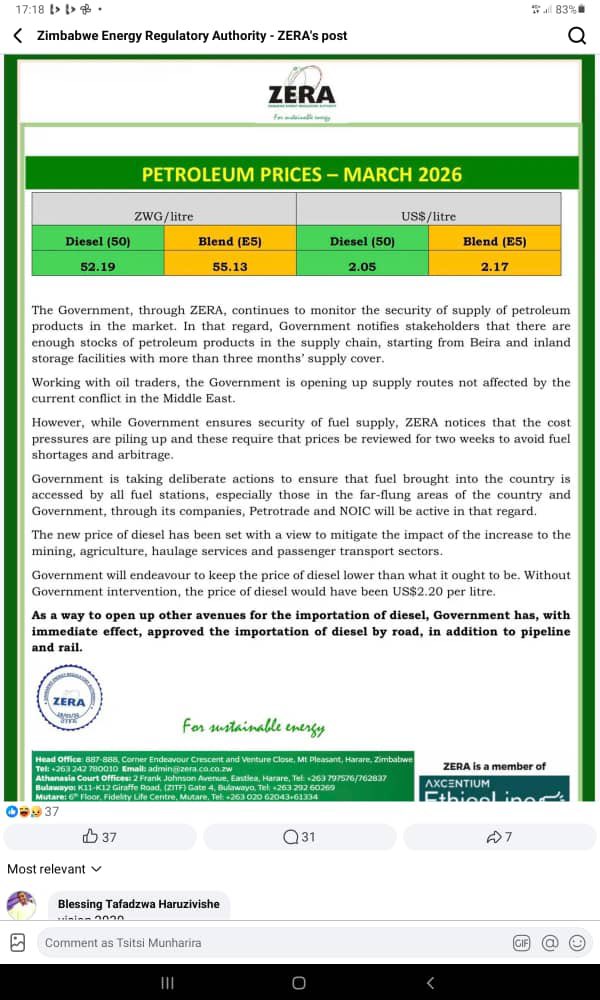 Zimbabwe Economic Review tweet media