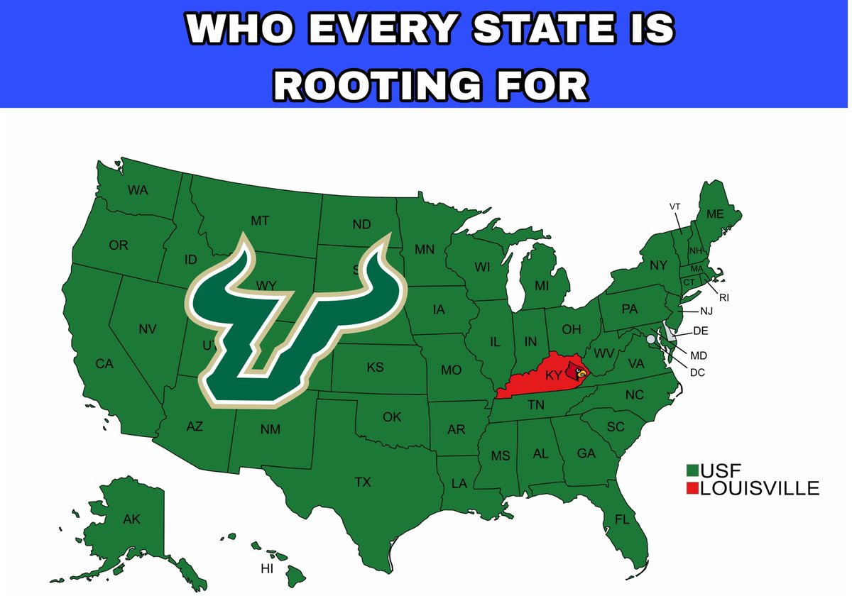 USFBullsCentral's tweet photo. LOUISVILLE HATE WEEK!!!
#usfbasketball #louisville #collegebasketball #hateweek https://t.co/E5UggbKuye