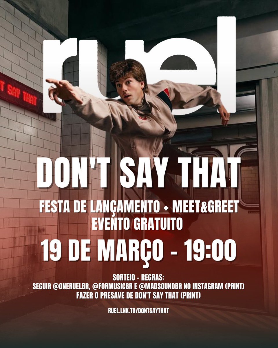 Ruel (no) Brasil tweet media