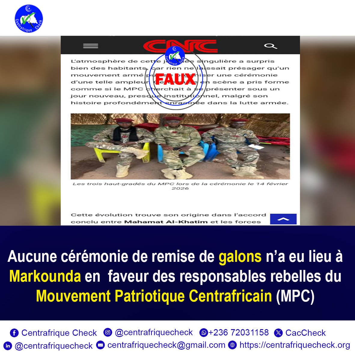 Centrafrique Check tweet media