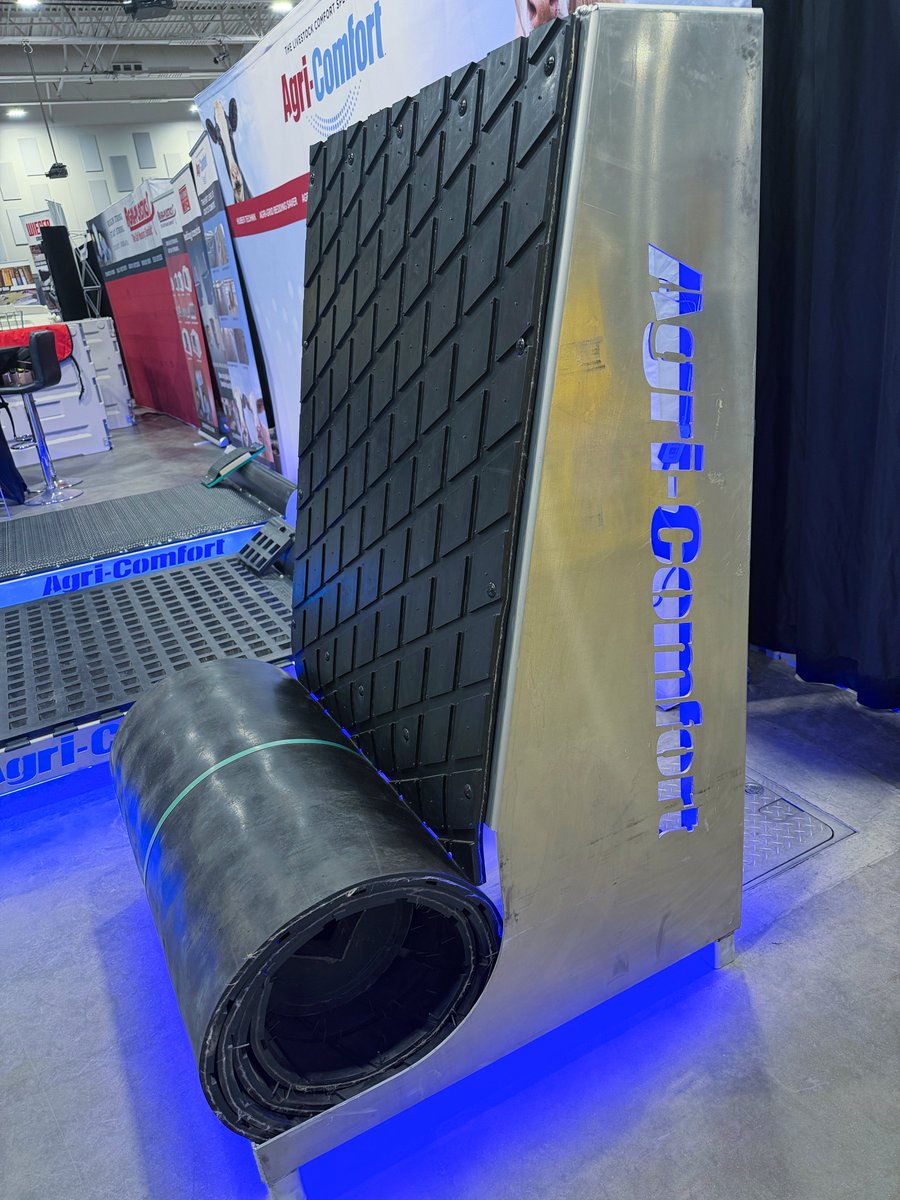 ComfortAgri's tweet photo. Where they lay. Where they walk. Where they stand.
Rubber flooring built for dairy cows – supporting joints and healthier hooves. 
Central Plains Dairy Expo  | Booth C724
#cowcomfort #rubberflooring #dairy https://t.co/vVpAdu9jO8