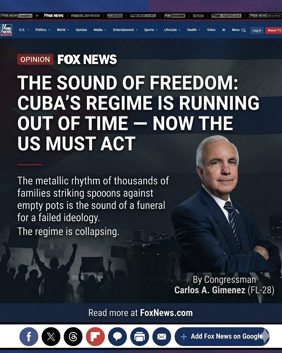 Rep. Carlos A. Gimenez tweet media