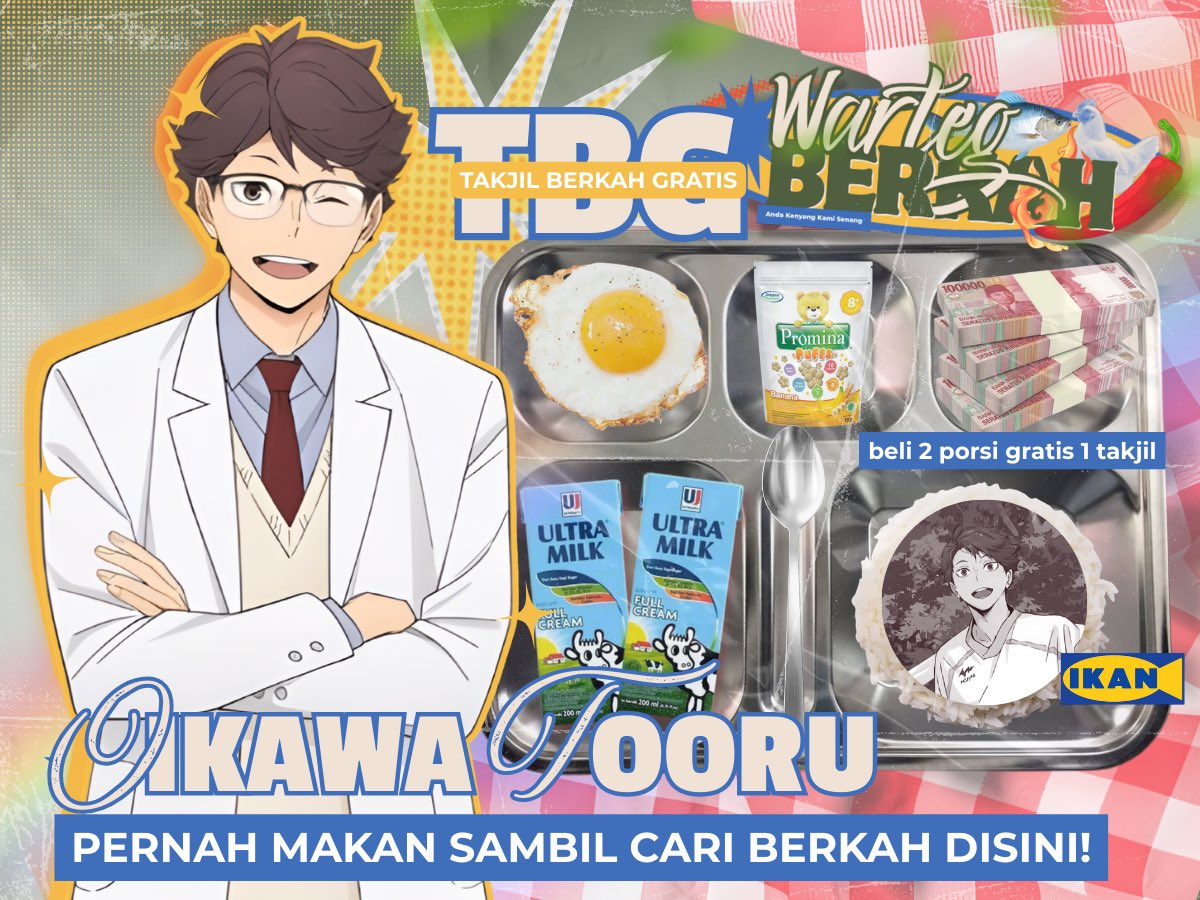 TooruTumbas's tweet photo. Kentang balado, oseng oseng kangkung, tempe kemul sambel matah. Enam hari nongkrong di 𝙬𝙖𝙧𝙩𝙚𝙜 𝙗𝙚𝙧𝙠𝙖𝙝 bikin saya, Oikawa Tooru dapat hidayah. Kenyang perut, kenyang hati dapat hikmah. Hidup indah bila mencari berkah. https://t.co/UWnePuPjF8