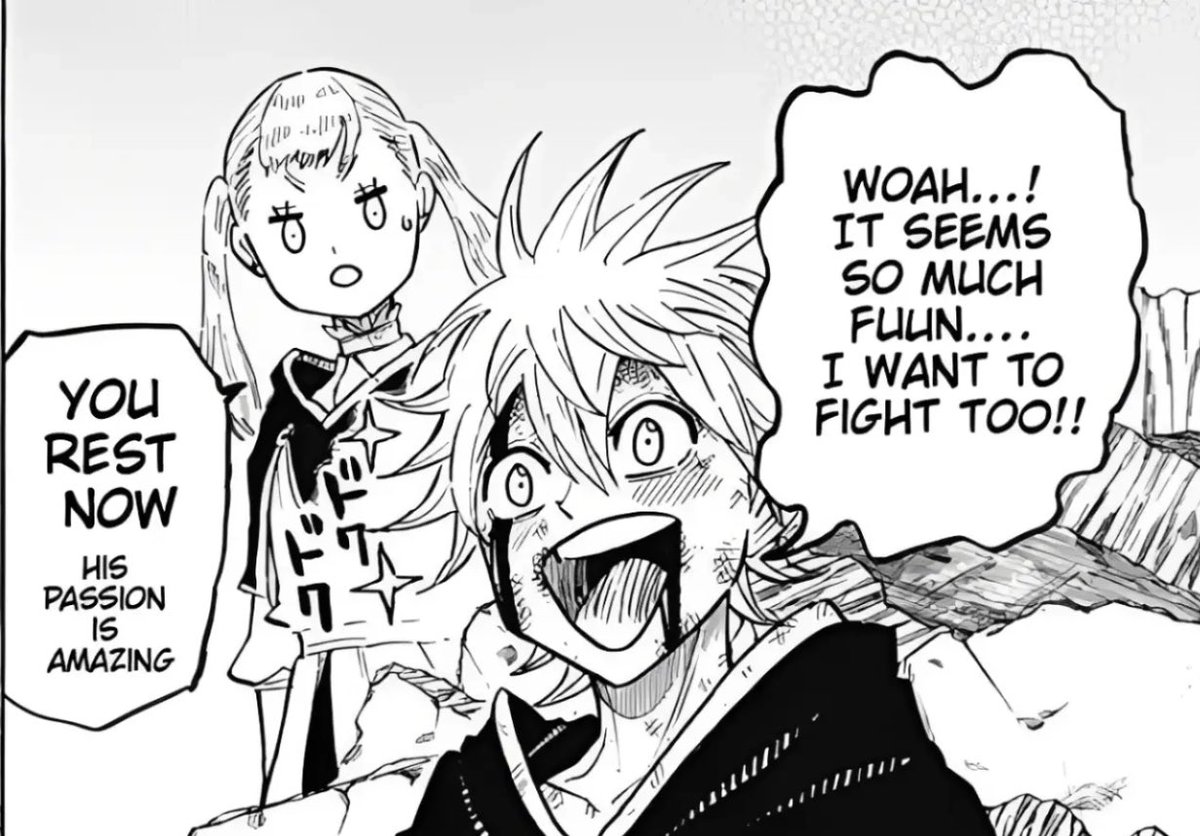 unnu0_'s tweet photo. Sometimes I feel like Luck is a younger brother to Noelle even though he’s actually older than her 😭
But I still feel like he’s one of the people closest and most precious to her

#Blackclover #BCspoilers 
#NoelleSilva https://t.co/dxPN3YyjgX