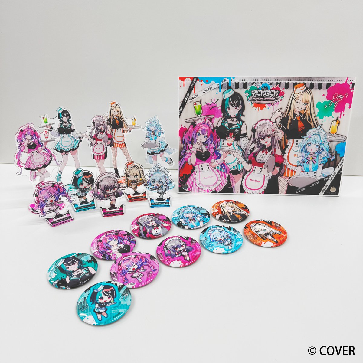 【後期特典付き】響咲リオナ　10点　FLOW GLOW タワレコ　カフェ FLOWGLOW × TOWER RECORDS CAFE 「FLOW GLOW 〜Spring has come