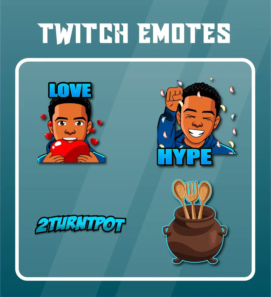 artpalker's tweet photo. Level up your stream with custom emotes 🔥

#EmoteDesign #GraphicDesign https://t.co/HQbpc4iAmB