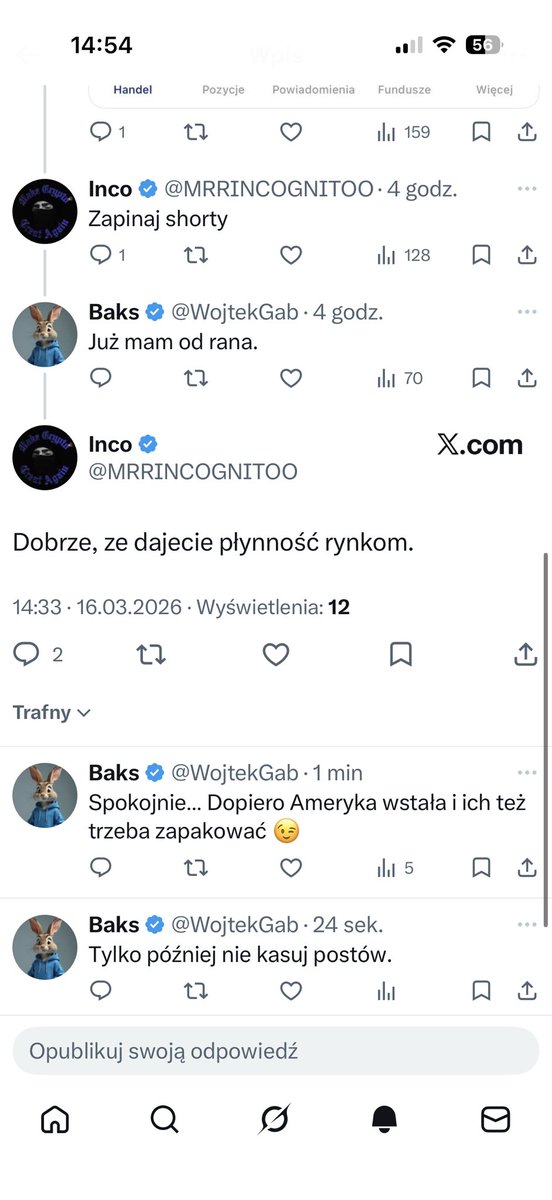 WojtekGab's tweet photo. Pojawiły się spadki na #BTC i kryptoguru blokują profile i usuwają posty 😂 #MRRINCOGNITOO 

@MRRINCOGNITOO https://t.co/Y1dro8Fhww
