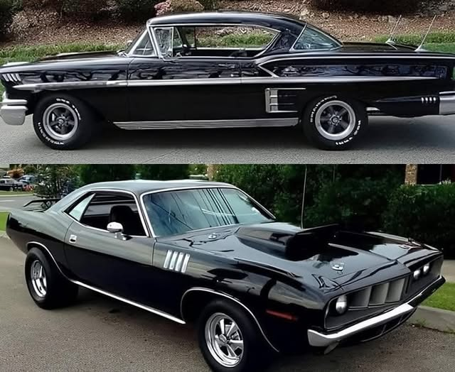 Mary520s502's tweet photo. 58 Impala and 71 Hemi Cuda https://t.co/PQcVoObL62