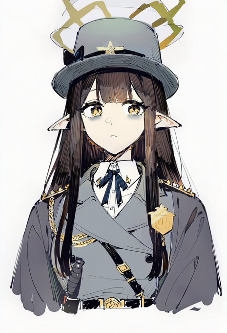 ブルーアーカイブ
矯正局長のミスズ ひと昔前のロンドン警察みたいな恰好ですねぇ 