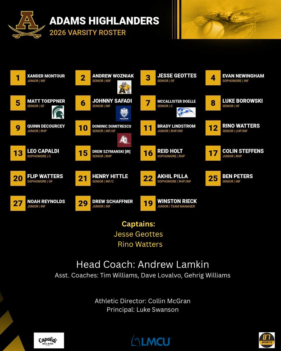 Rochester Adams Baseball tweet media