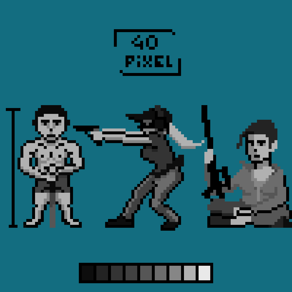 KB_9256259's tweet photo. 📌 Entraînement poses en PIXEL ART  40 pixels MAX .  #pixelart https://t.co/lHZCJeue2f