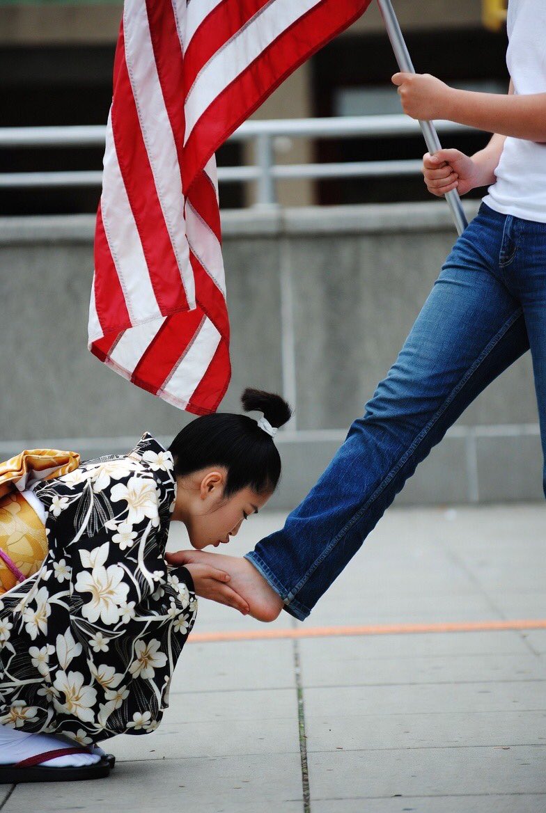 The Japanese are slaves to the Americans