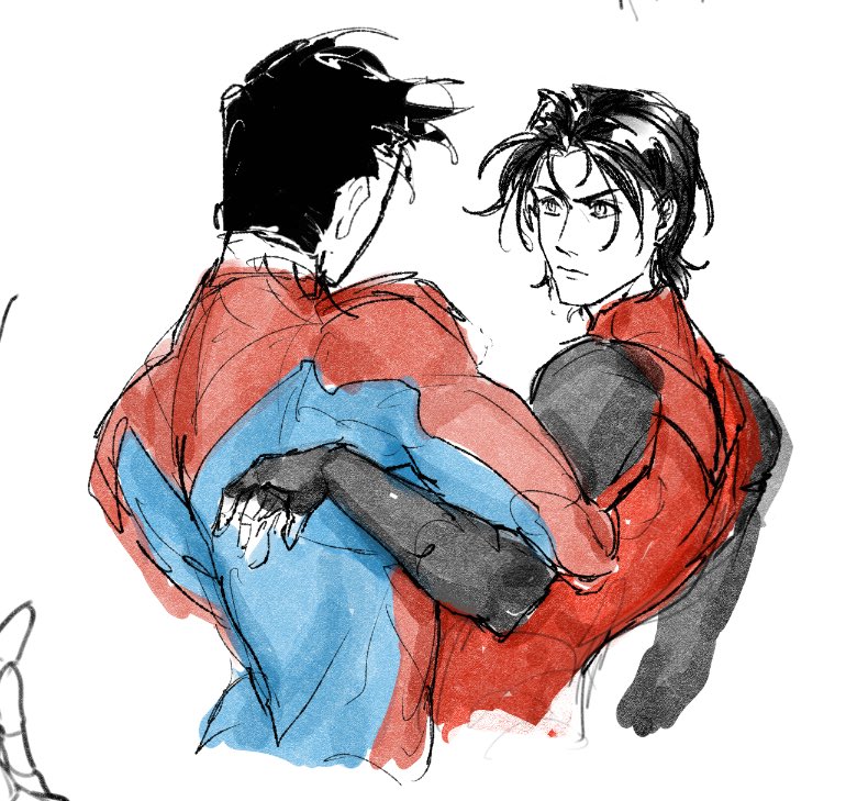 Doodled Jon/Injustice Dami at class