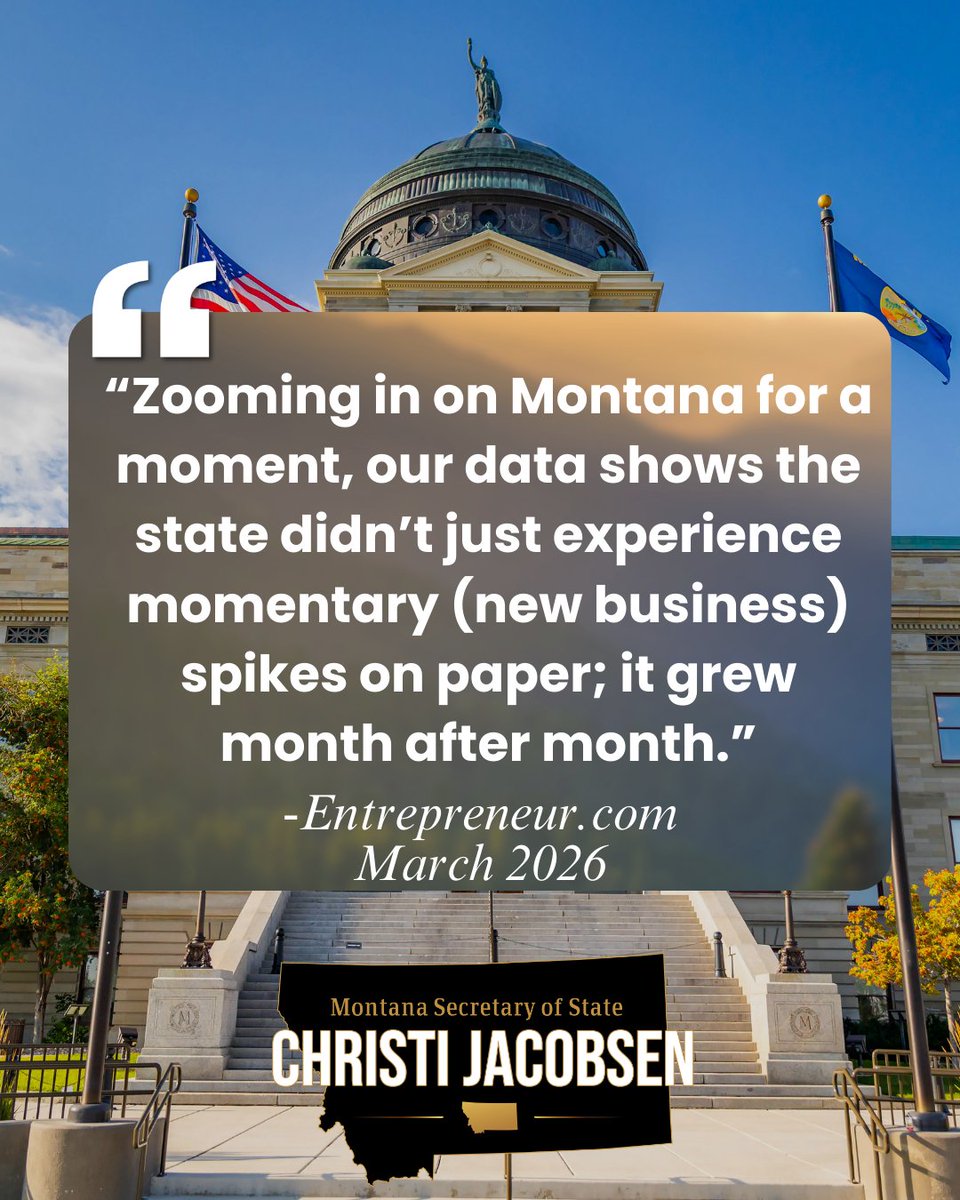 Montana Secretary of State Christi Jacobsen tweet media