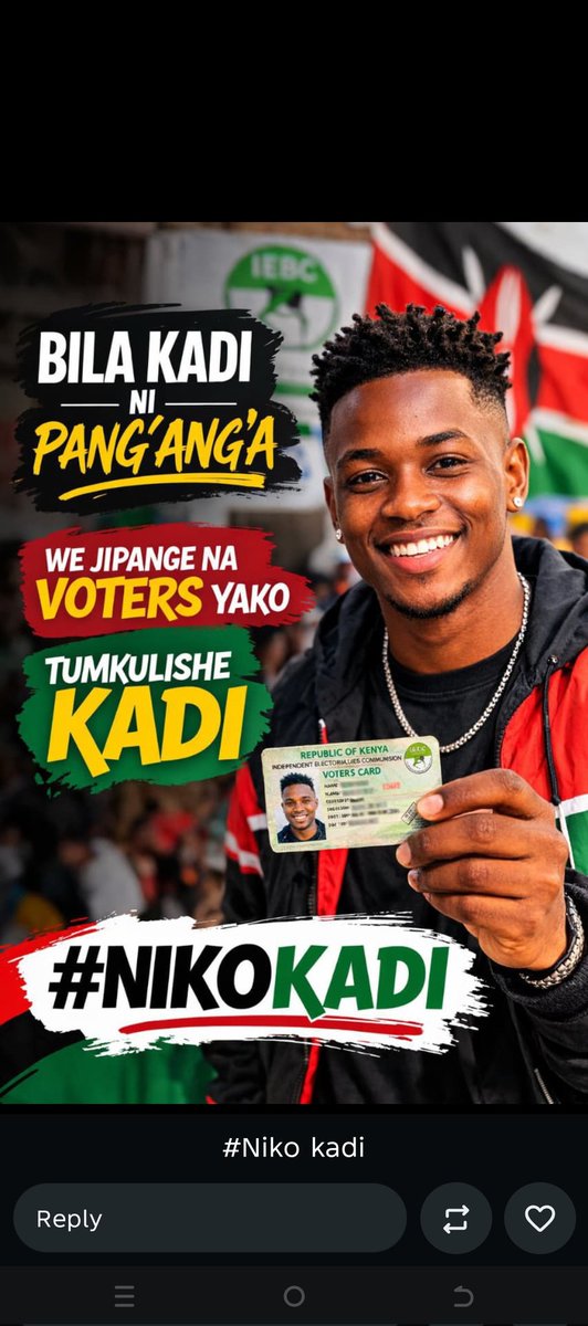 kenmogusu's tweet photo. Mimi sahii ukinitext lazima kwanza nione uko kadi ndo nirespond😎 #nikokadi https://t.co/uFfhpIRVQS