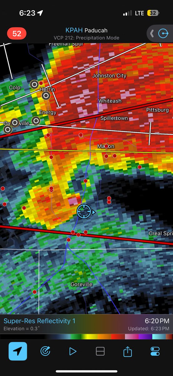 matt_ammon_wx's tweet photo. Had to do it… radar vs the shot

May 16, 2024 Marion, IL https://t.co/uhVW6uGbgP