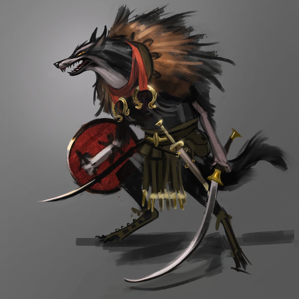 Haterender_Pain's tweet photo. Haven’t posted in a while. I realized I have quite a lot of sketches, but I hesitate to share them because they’re not polished enough, in my opinion. Refining them takes time, which I don’t always have. 
Here’s one sketch from a personal project I’ve been working on recently. https://t.co/WwuHRGwUuc