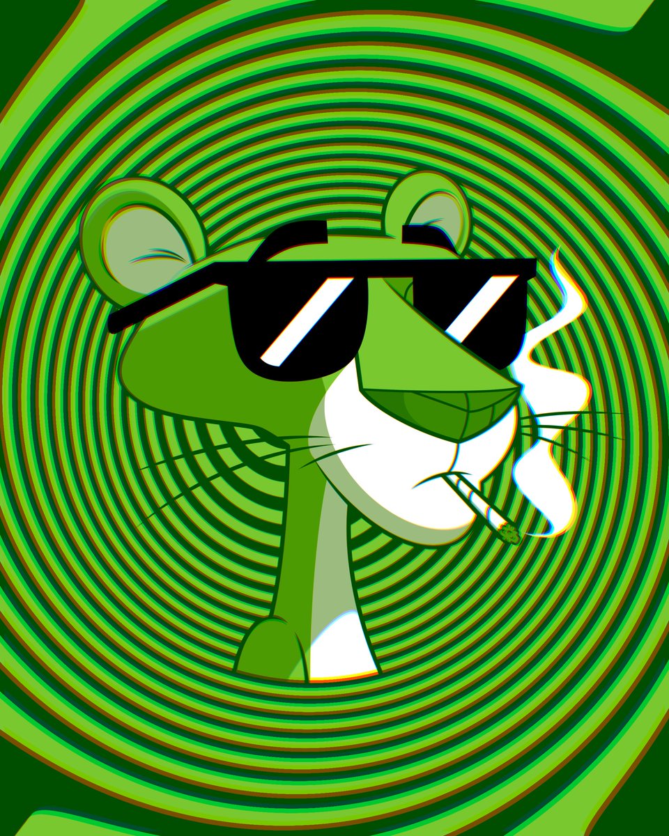 thebanndo's tweet photo. The Green Panther 🍀

#DigitalArtist #CartoonArt #Illustration #CharacterDesign #PsychedelicArt https://t.co/WA3kU1QyOg