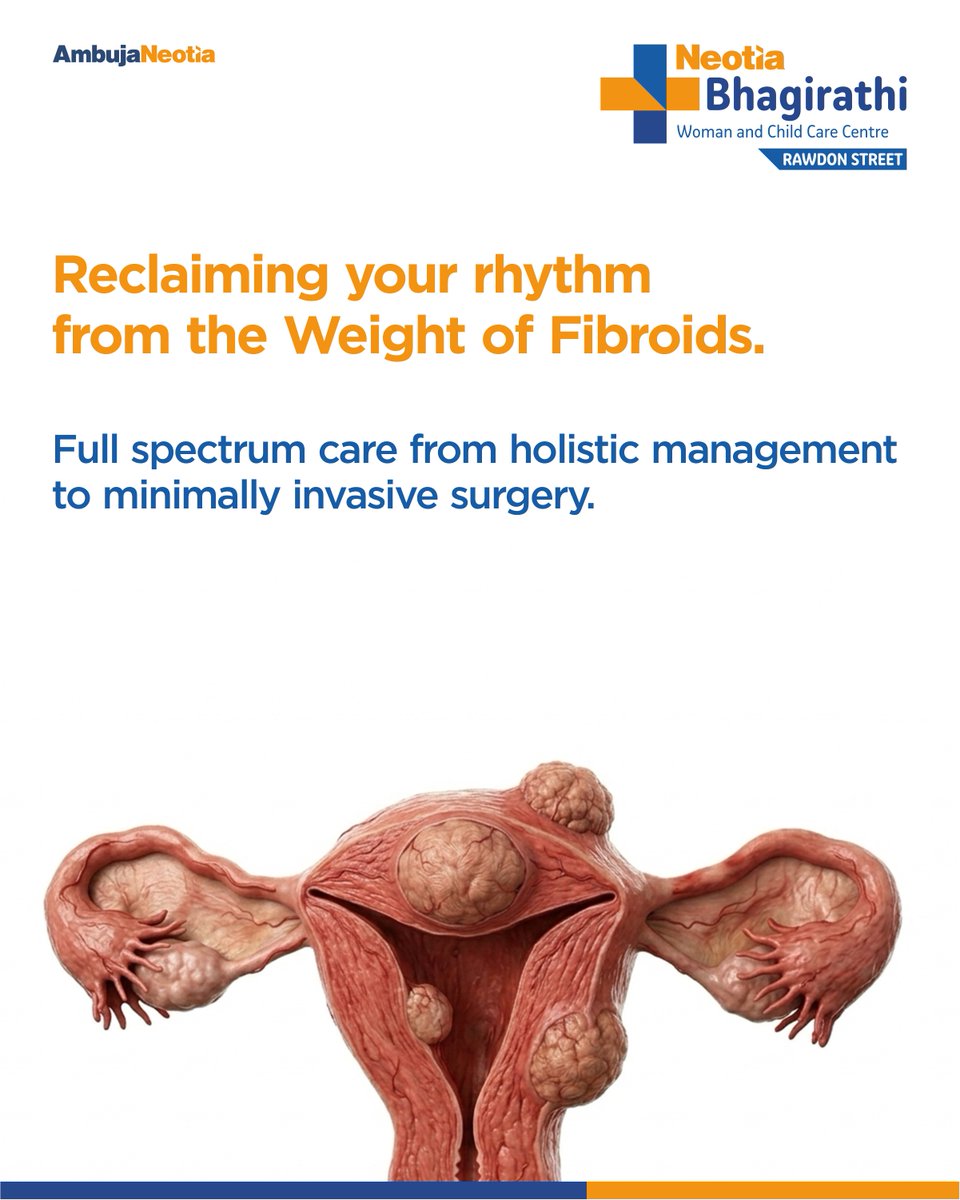 BNWCCC's tweet image. Reclaim your rhythm from the weight of #UterineFibroids. We offer full spectrum care, from holistic management to #minimallyinvasivesurgery, to lighten the load and restore your vitality. #FibroidRelief #WomensHealth #NBWCC #AmbujaNeotia