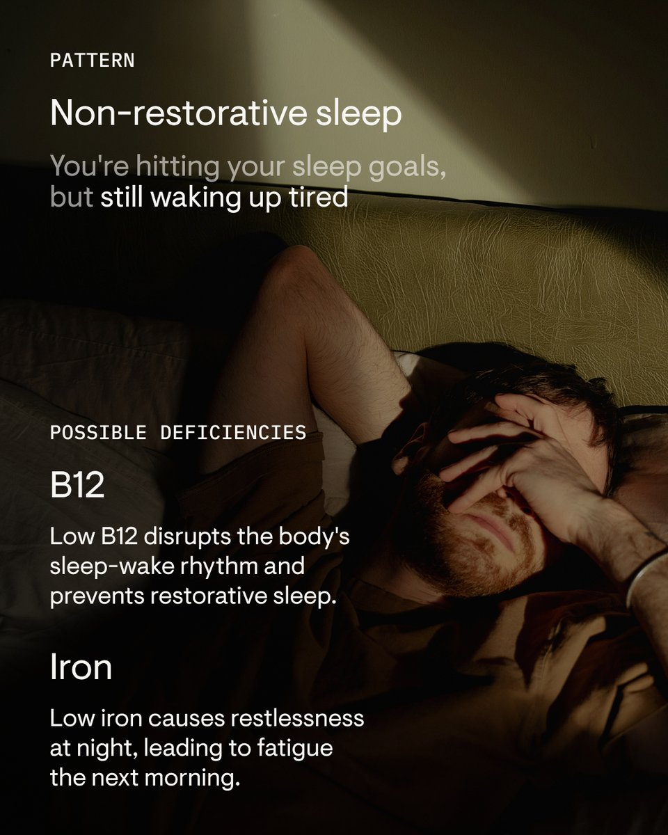 thornehealth's tweet photo. You’re doing everything right - but still waking up tired, getting sick often, or slow to recover? The culprit could be a nutrient deficiency. Swipe to find out what your body might be missing. #onlyThorne https://t.co/nBN2UX71jX