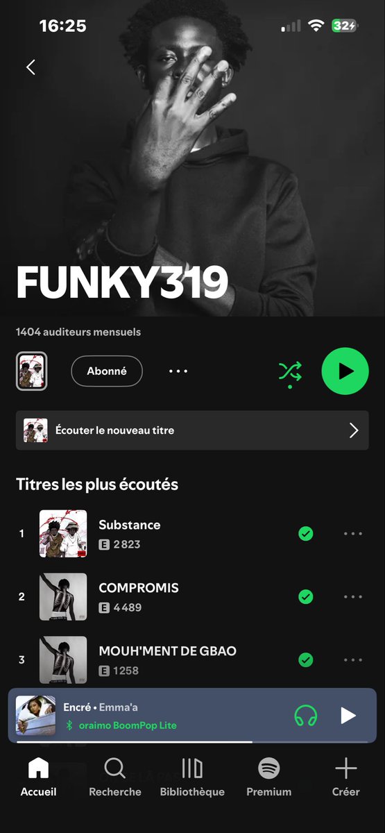 Merci les gars allons à 5000 auditeurs par mois.🖤🙇🏿‍♂️