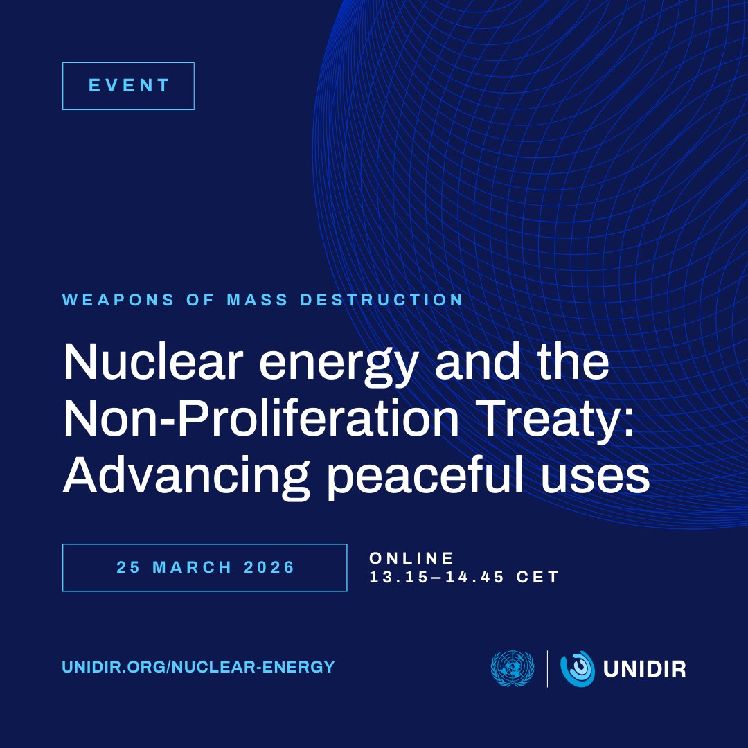 United Nations Institute for Disarmament Research tweet media