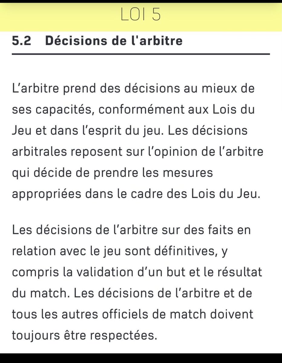Al_neyfcB's tweet photo. @la_Petite_Moula @lequipe La règle c’est la règle https://t.co/u1sC5A8osR