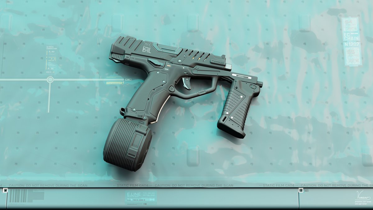 Z7000k's tweet photo. #b3d #concept_art #hardops #DECALMachine
Time to post my (somewhat) recent lineup of pistol designs on Artstation.
It worked out into a nifty little collection, didn't it? Fun seeing them all together like this.
https://t.co/UjkWTiim7x https://t.co/8u29anHtjP