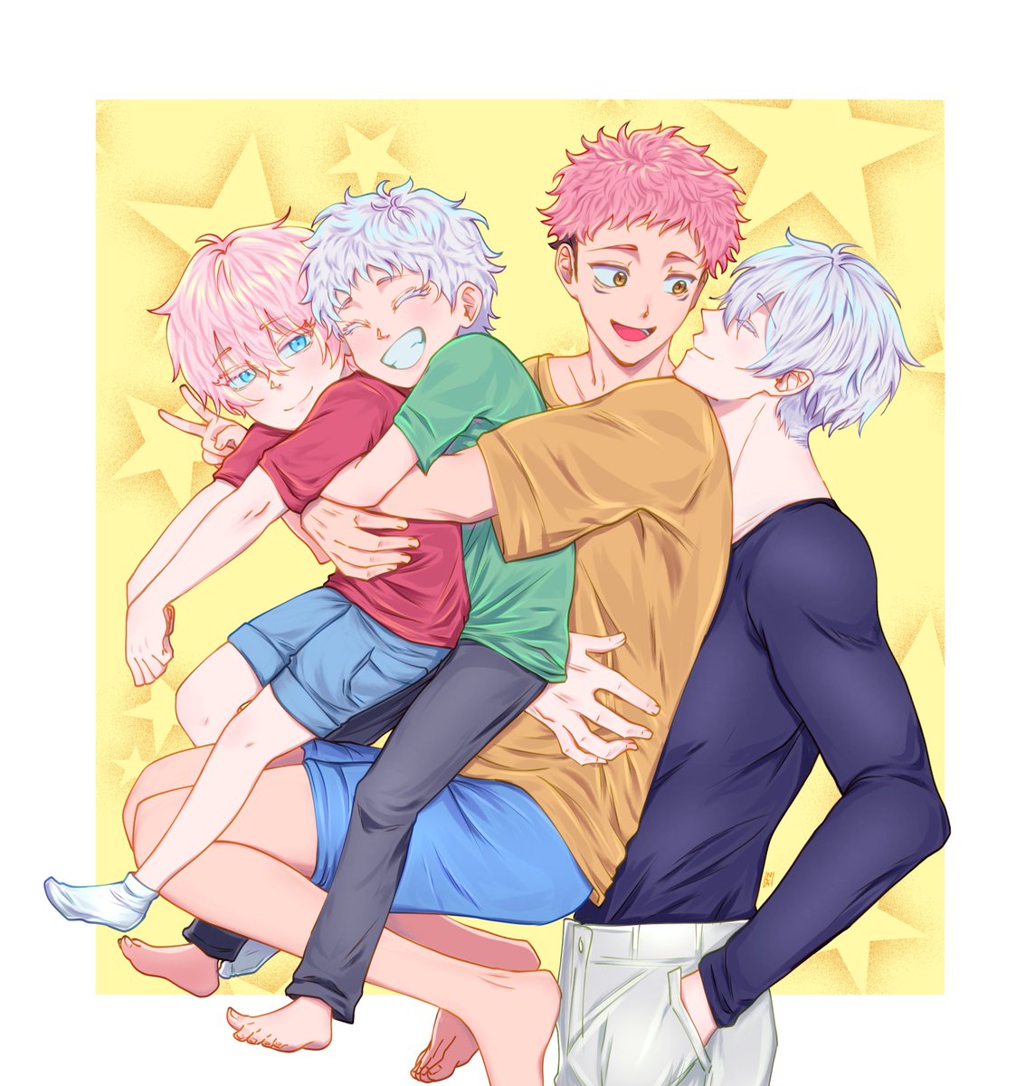 HaruukaUwU's tweet photo. Family AU
#五悠 #GoYuu #5u https://t.co/XX8DFvZ1k7