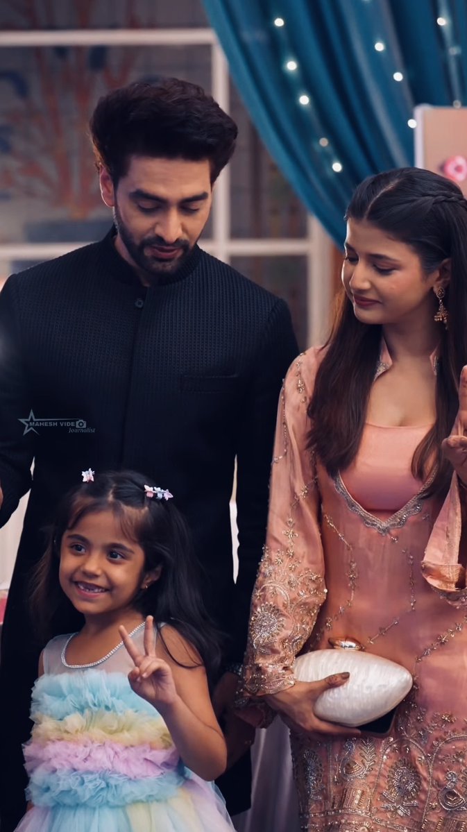 POV: Abhimaan with their cute little Maahira in a Party